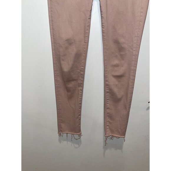 Adriano Goldschmied Pink The Legging Ankle siper sinny  Frayed Hem Jeans Size 27 - Picture 4 of 13